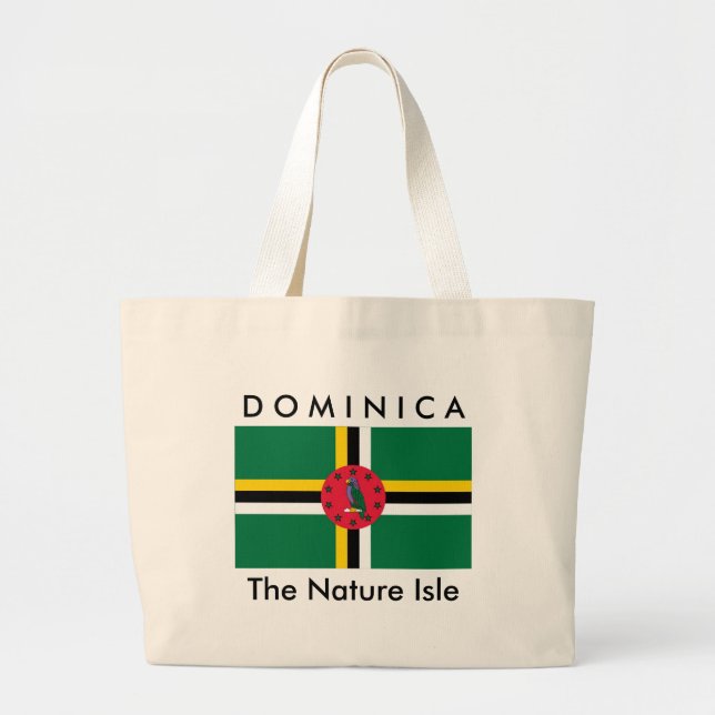 DOMINICA, die Natur-Insel - Strand-Tasche Jumbo Stoffbeutel (Vorne)