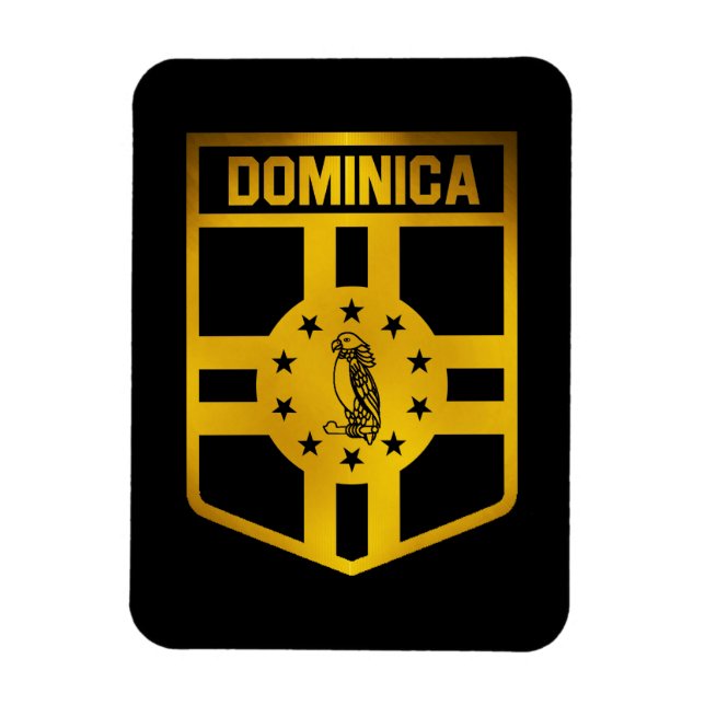 Dominica Emblem Magnet (Vertikal)