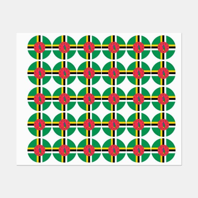 Dominica Etiketten (Blatt)