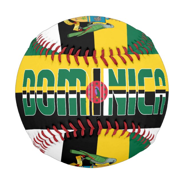 Dominica Flag and Coat of Arms Patriotic Baseball (Vorderseite)