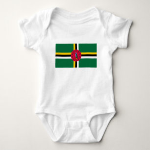 Dominica Flag Baby Strampler
