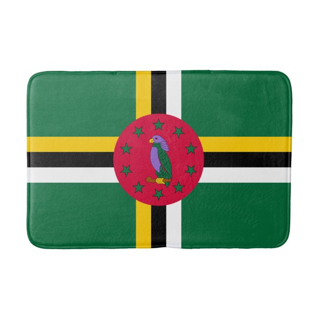 Dominica Flag Badematte (Vorderseite)