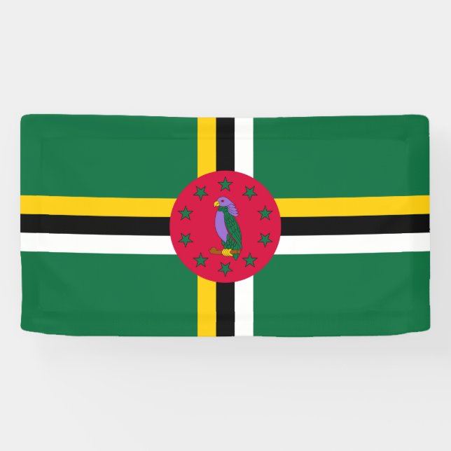 Dominica Flag Banner (Horizontal)
