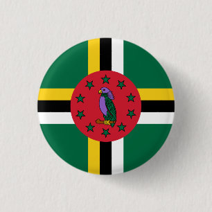 Dominica Flag Button