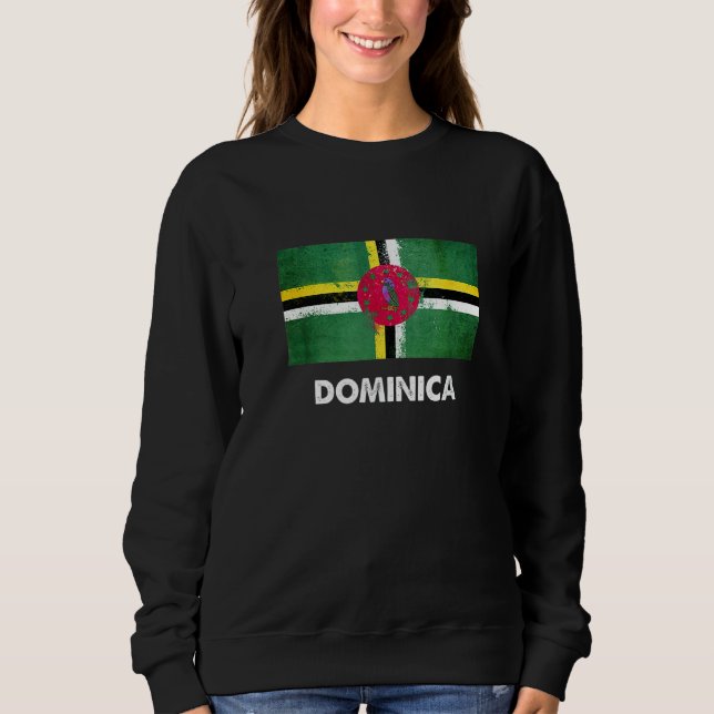 Dominica Flag  Dominican  2 Sweatshirt (Vorderseite)