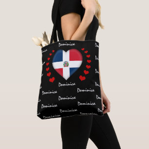 Dominica Flag & Heart Dominica Flag Mode / Sport