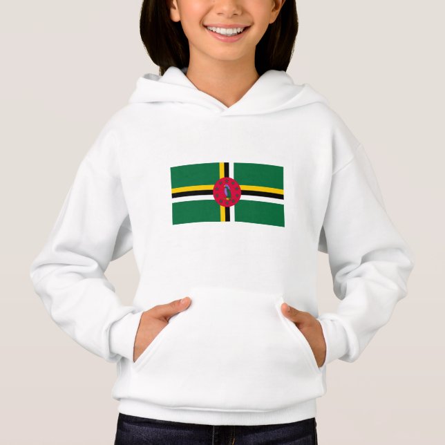 Dominica Flag Hoodie (Vorderseite)