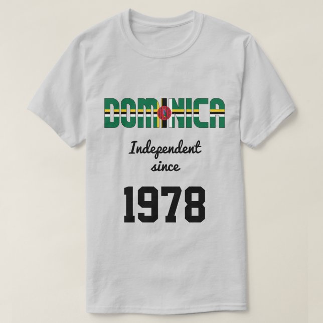 Dominica Flag Independence Celebration T-Shirt (Design vorne)
