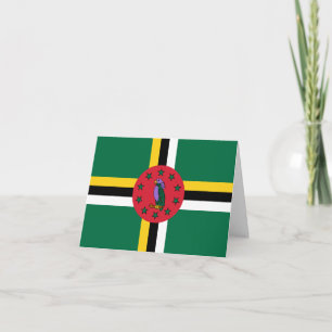 Dominica Flag Karte