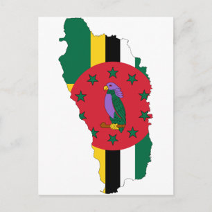 Dominica Flag Karte DM
