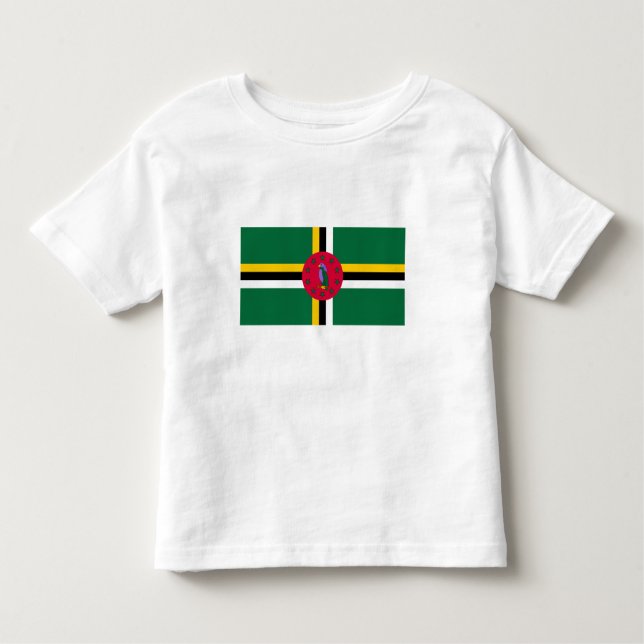 Dominica Flag Kleinkind T-shirt (Vorderseite)