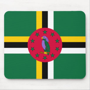 Dominica Flag Mousepad