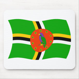 Dominica Flag Mousepad