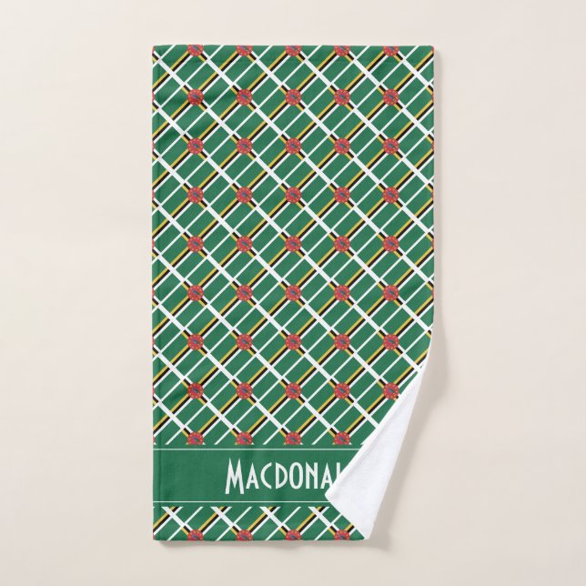 DOMINICA FLAG Personalisierter Karneval Handtuch (Handtuch)