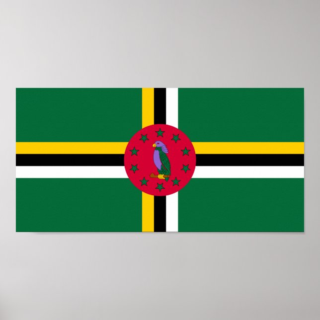 Dominica Flag Poster (Vorne)