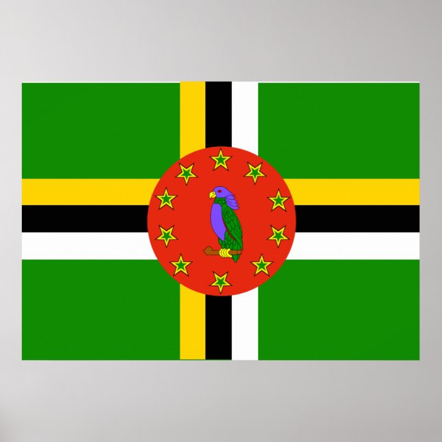 Dominica Flag Poster (Vorne)