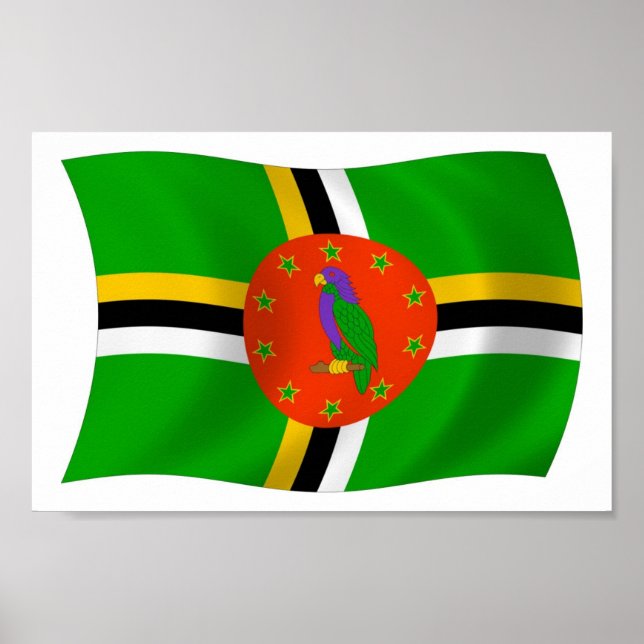 Dominica Flag Poster Print (Vorne)