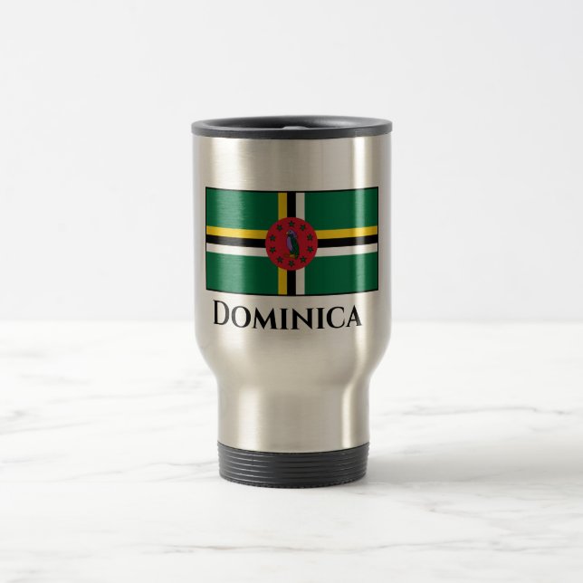 Dominica Flag Reisebecher (Mittel)