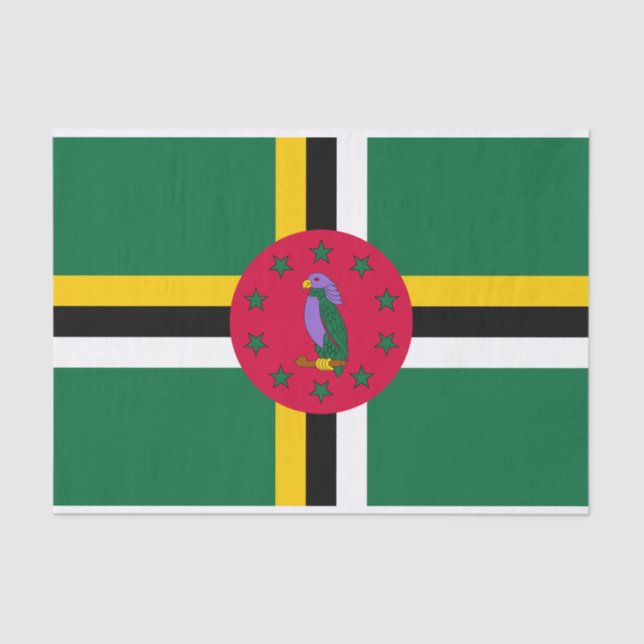 Dominica Flag Seidenpapier (Vorderseite)
