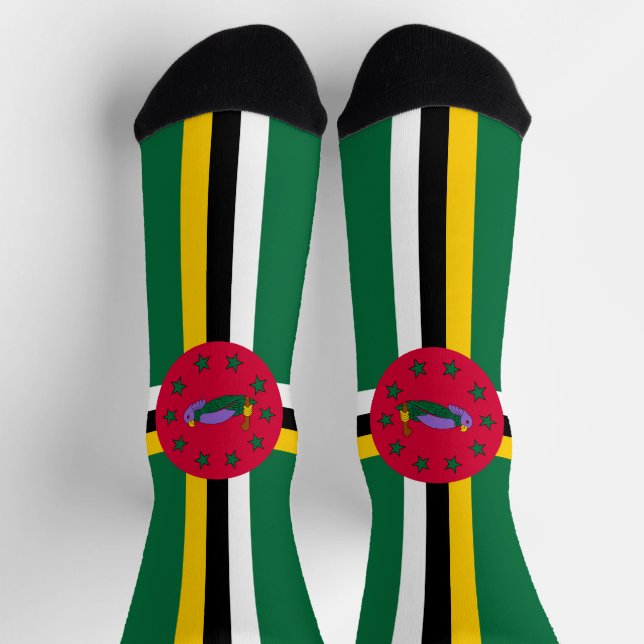 Dominica Flag Socken (Oben)