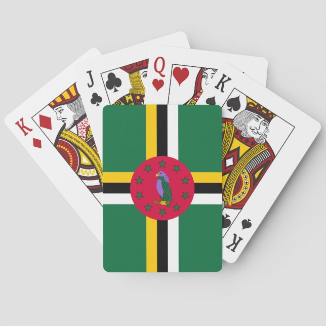 Dominica Flag Spielkarten (Rückseite)