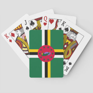 Dominica Flag Spielkarten