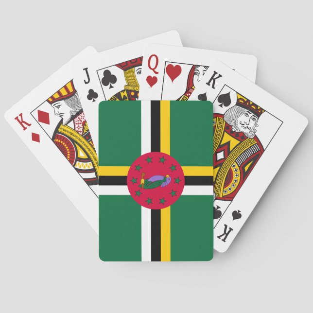 Dominica Flag Spielkarten (Rückseite)