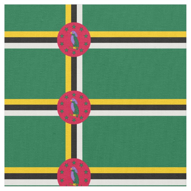 Dominica Flag Stoff (Nahaufnahme)
