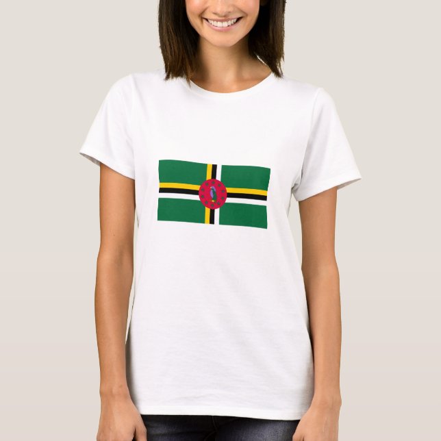 Dominica Flag T-Shirt (Vorderseite)