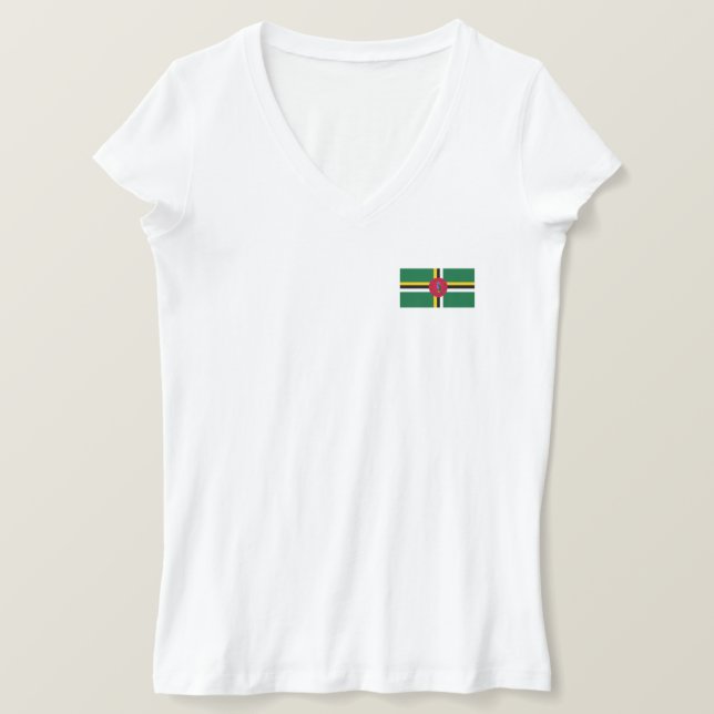Dominica Flag T-Shirt (Design vorne)