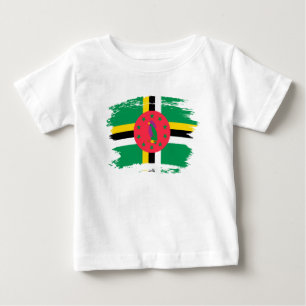 Dominica-Flagge Baby T-shirt
