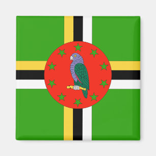 Dominica-Flagge Magnet