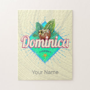 Dominica Karibik Retro Urlaub Vintage Insel Puzzle