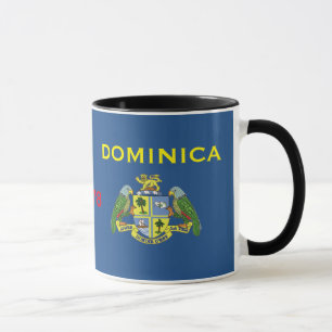 Dominica - klassische Flaggen-u. Wappen-Tasse Tasse