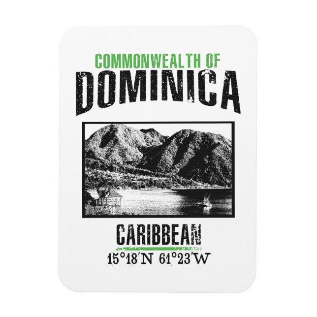 Dominica Magnet (Vertikal)