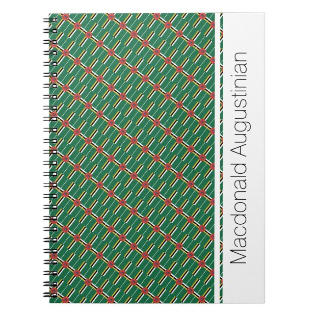 DOMINICA Personalisiert Notebook Journal Notizblock (Vorderseite)