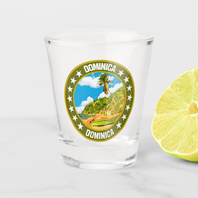 Dominica Schnapsglas (Vorderseite)