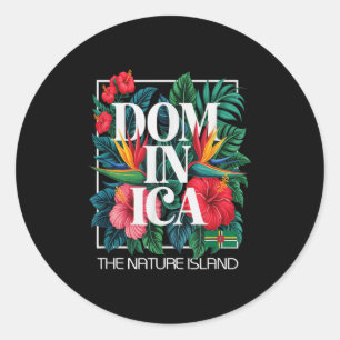 Dominica Vacation Island West Indies Karibik Runder Aufkleber