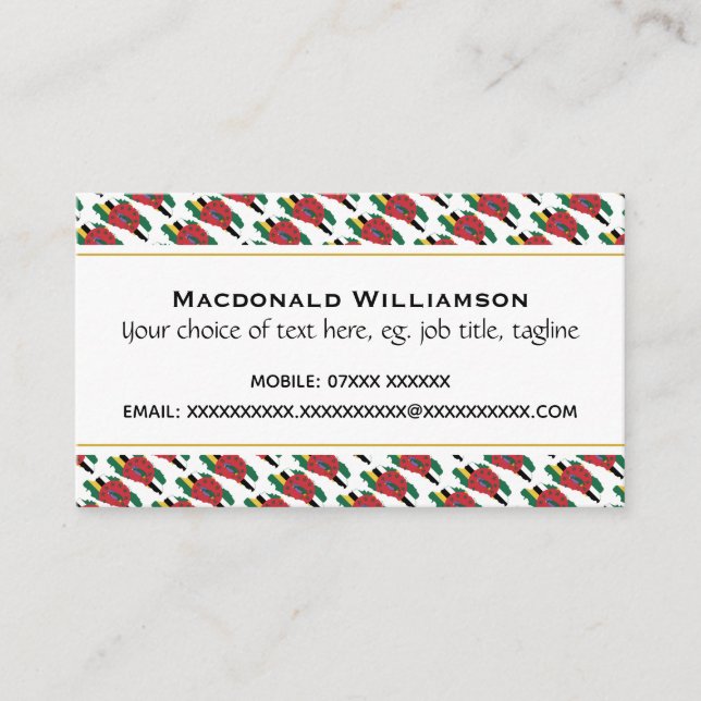 DOMINICA VISITENKARTE (Vorderseite)