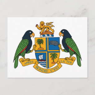 Dominica-Wappen Postkarte