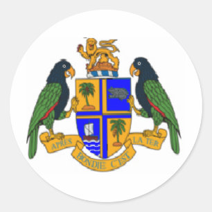 Dominica-Wappen Runder Aufkleber