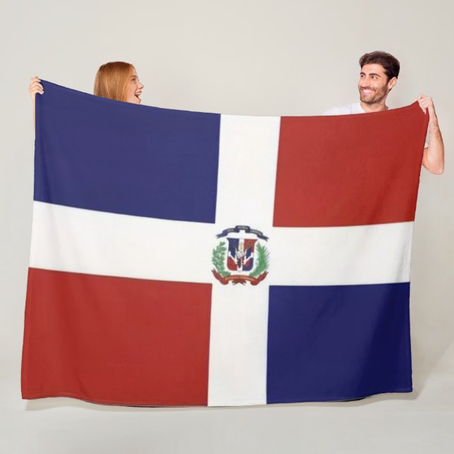 DOMINICAN FLAG FLEECEDECKE (Beispiel)