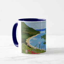 Dominican landscape tasse
