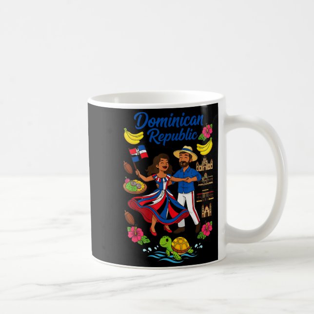 Dominican Republic Culture Dancing Travel  Kaffeetasse (Rechts)