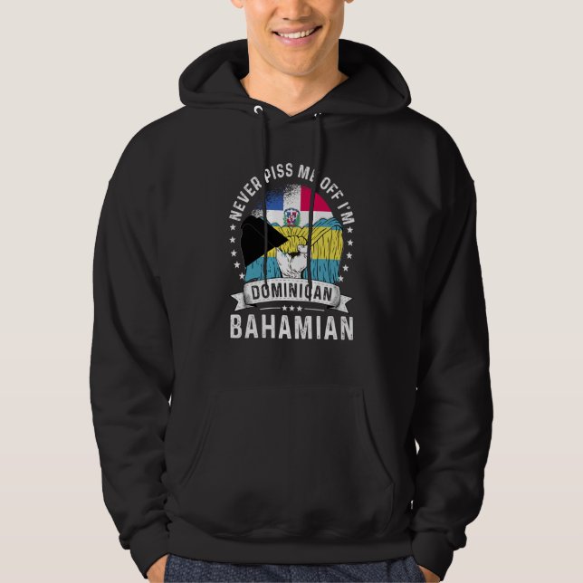 Dominican Republic Flag Bahamas Grown  Humor Pride Hoodie (Vorderseite)