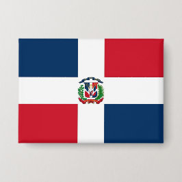 Dominican Republic Flag Bandera Dominicana Button