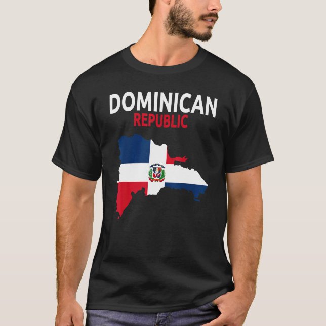 Dominican Republic Flag Idea For Men & Dominican F T-Shirt (Vorderseite)