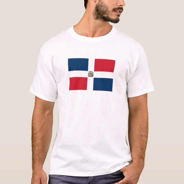 Dominican Republic Flag T-Shirt, Patriotic T-Shirt (Vorderseite)