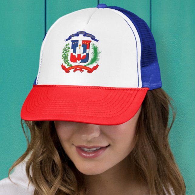 Dominican shield cap Gorra con escudo Dominicano Truckerkappe (Von Creator hochgeladen)