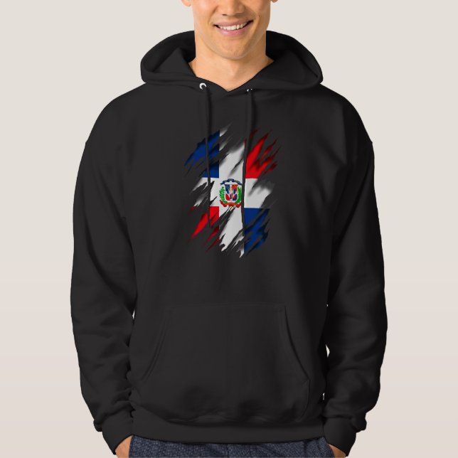 Dominicana Flag Dominikanische Republik Hoodie (Vorderseite)